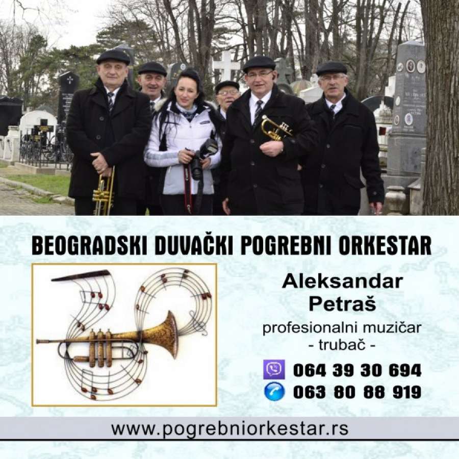 Trubači pogrebni orkestar pleh muzika za sahrane Srbija